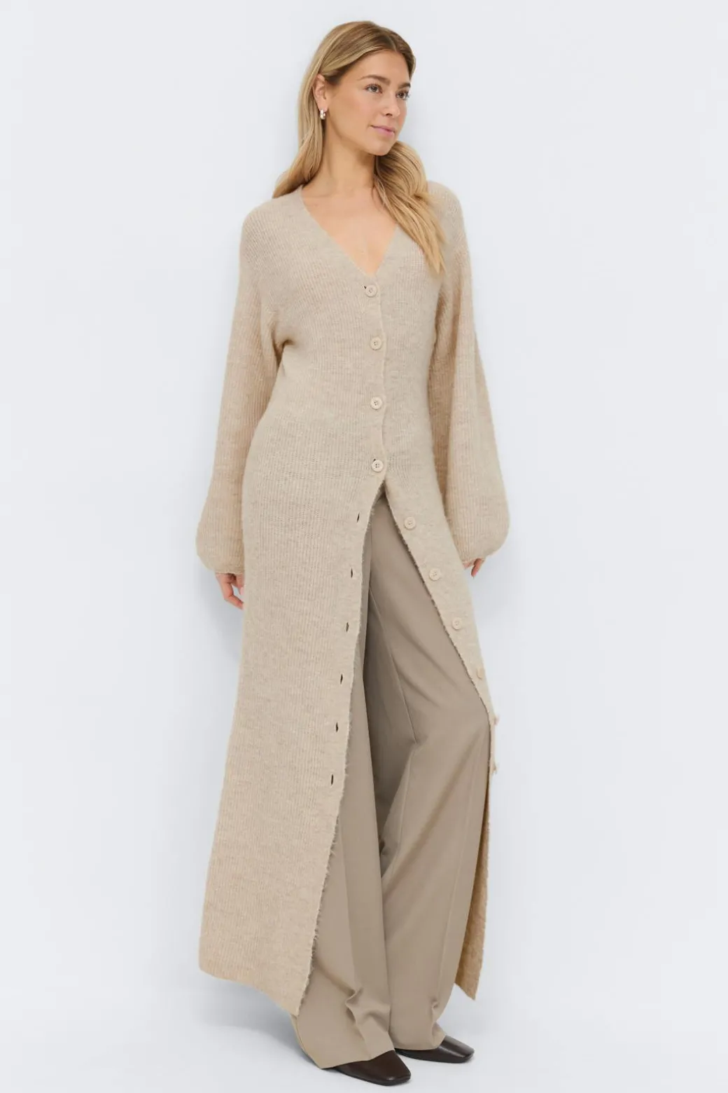 Knitted button down dress