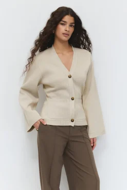 Knitted cotton cardigan