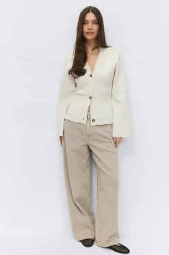Knitted cotton cardigan