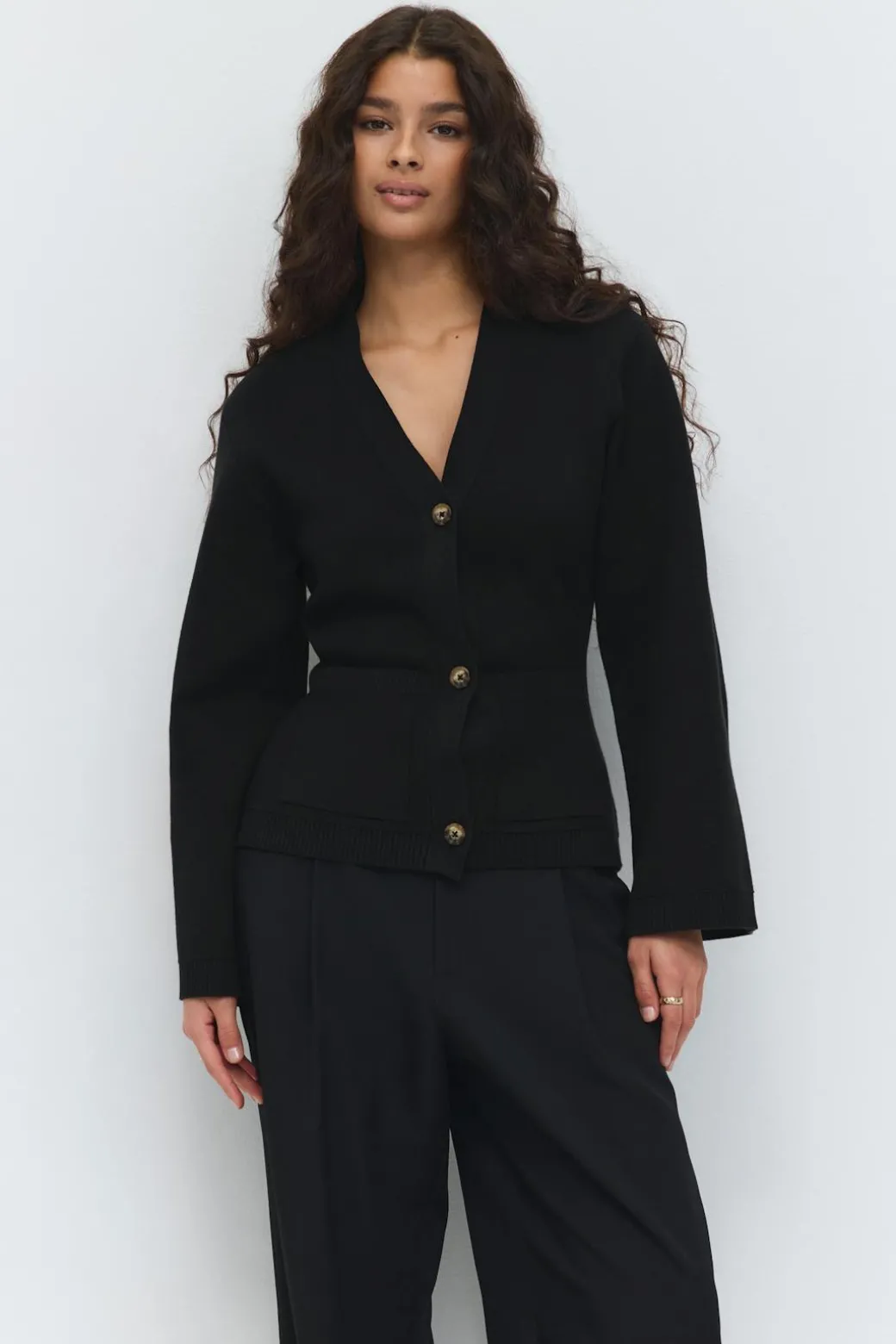Knitted cotton cardigan
