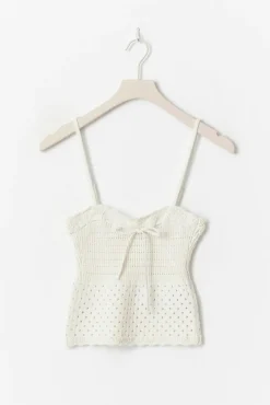 Knitted cotton singlet