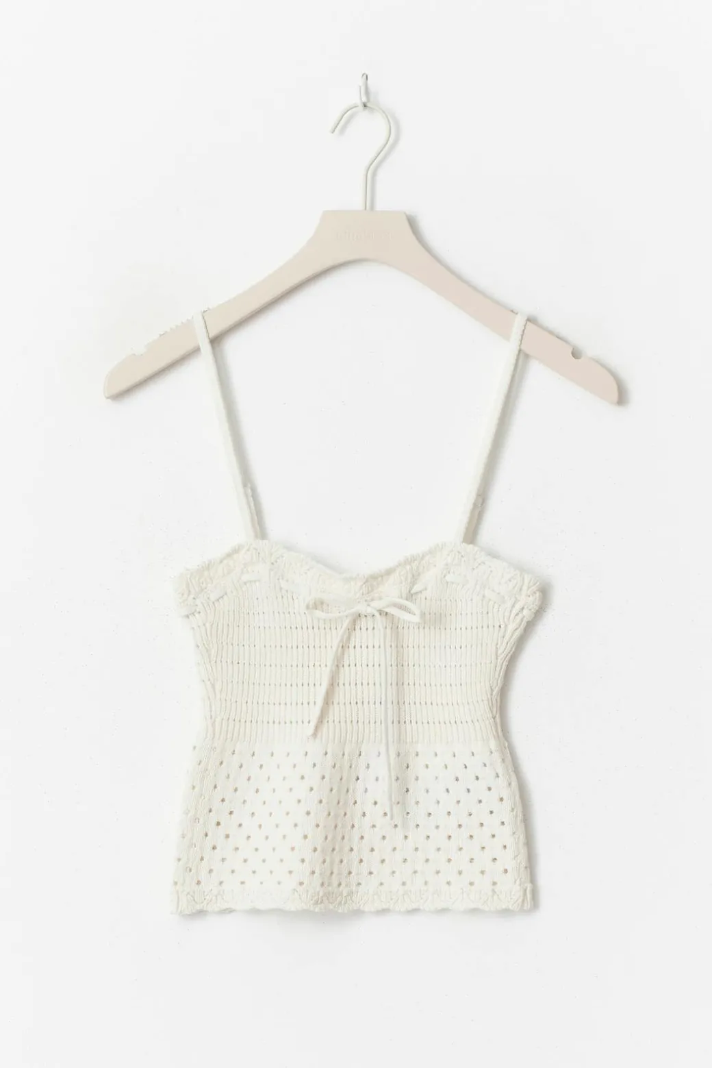Knitted cotton singlet