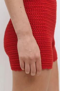 Knitted crochet shorts