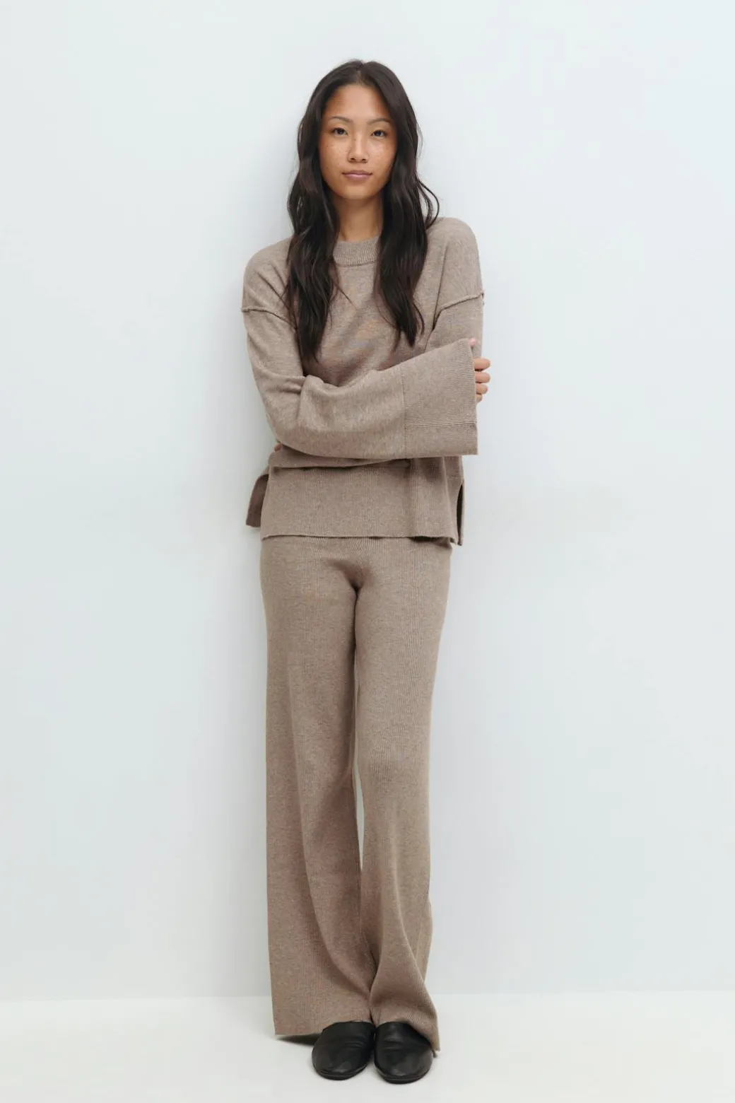 Knitted loungewear sweater