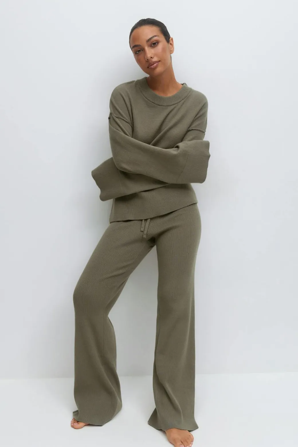 Knitted loungewear trousers