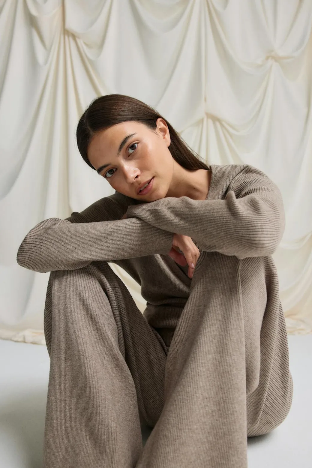 Knitted loungewear trousers