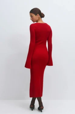 Knitted midi dress