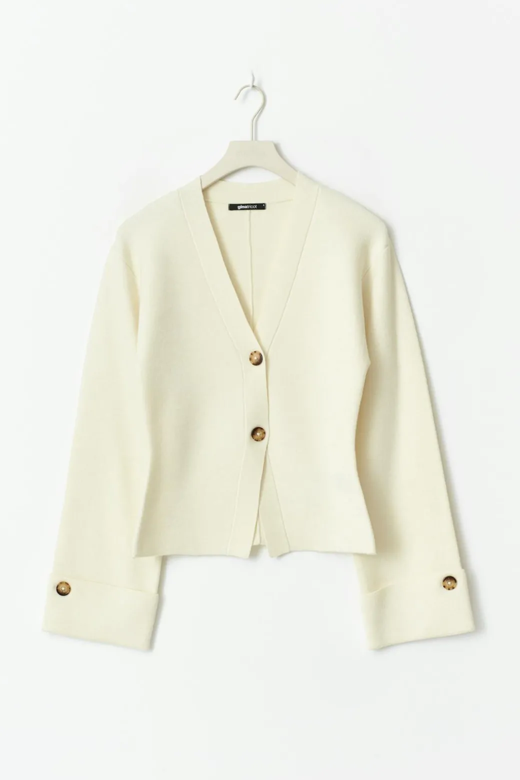 Knitted sculptured cardigan