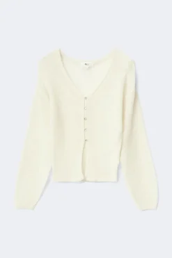 Knitted sheer cardigan