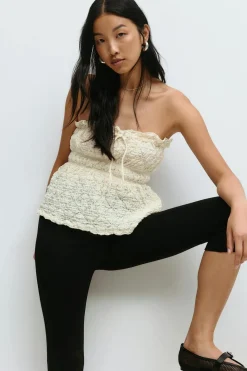 Lace bandeau top