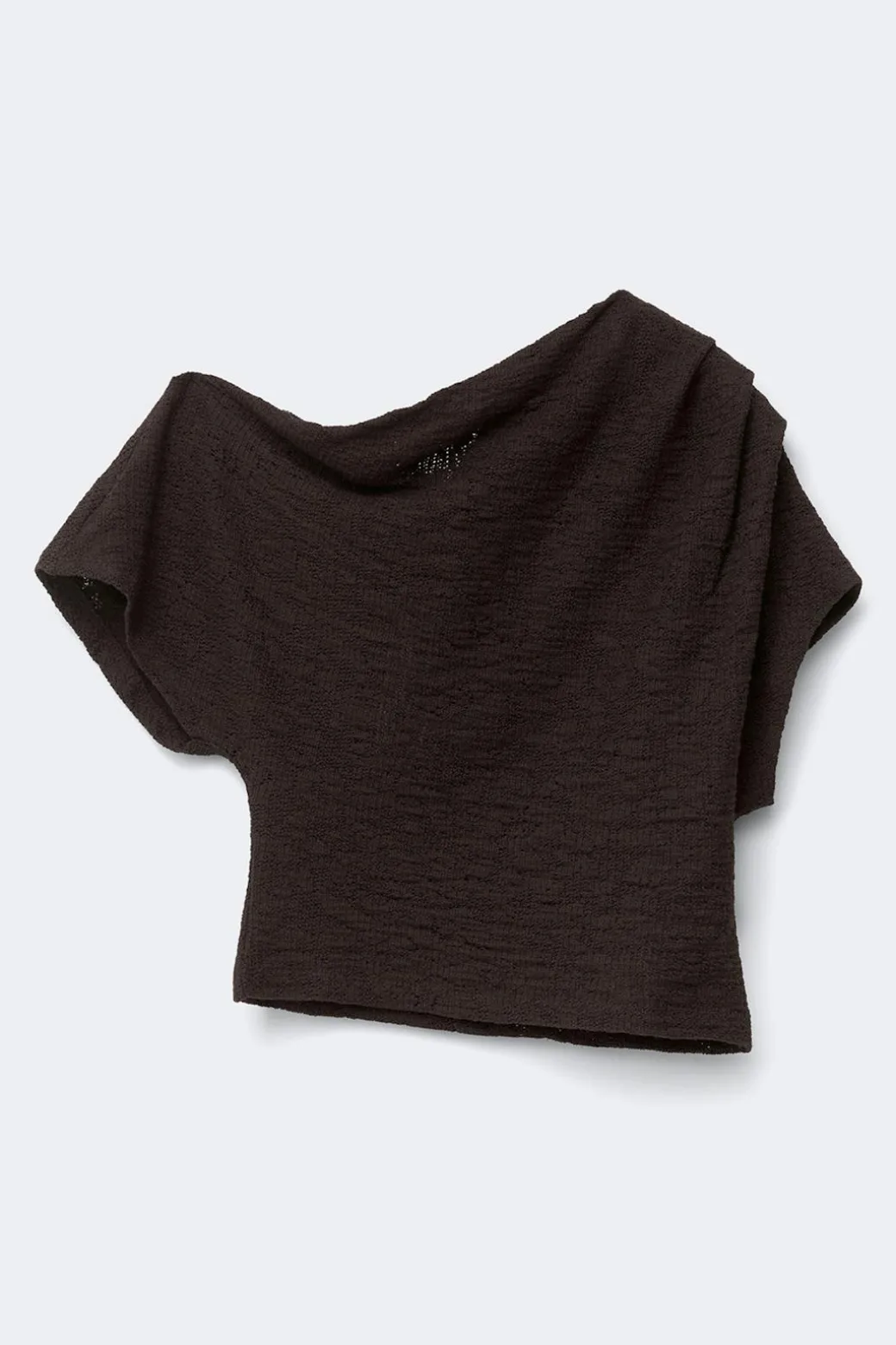 Lace dropped shoulder top