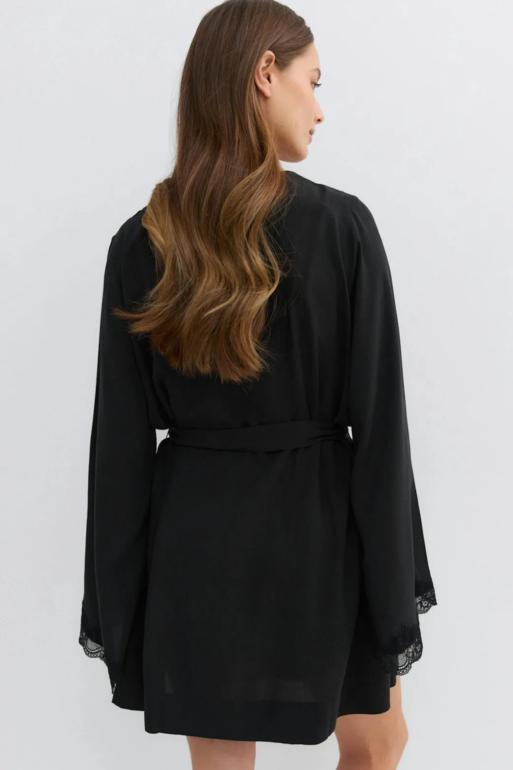 Lace loungewear robe