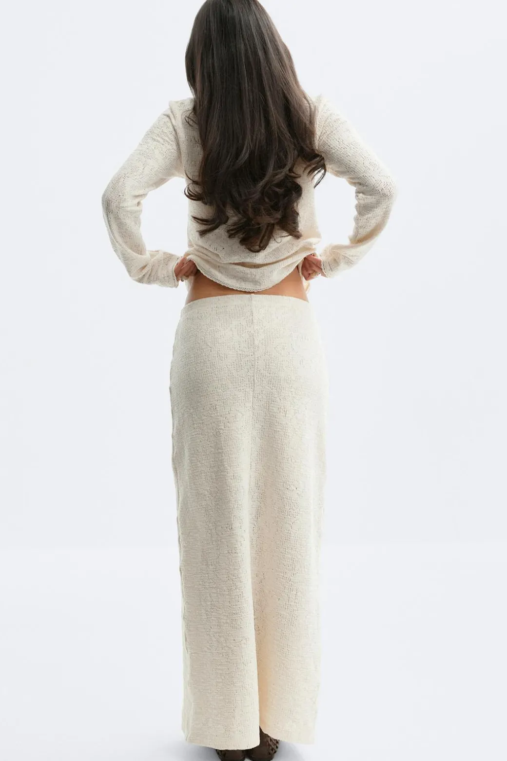 Lace maxi skirt