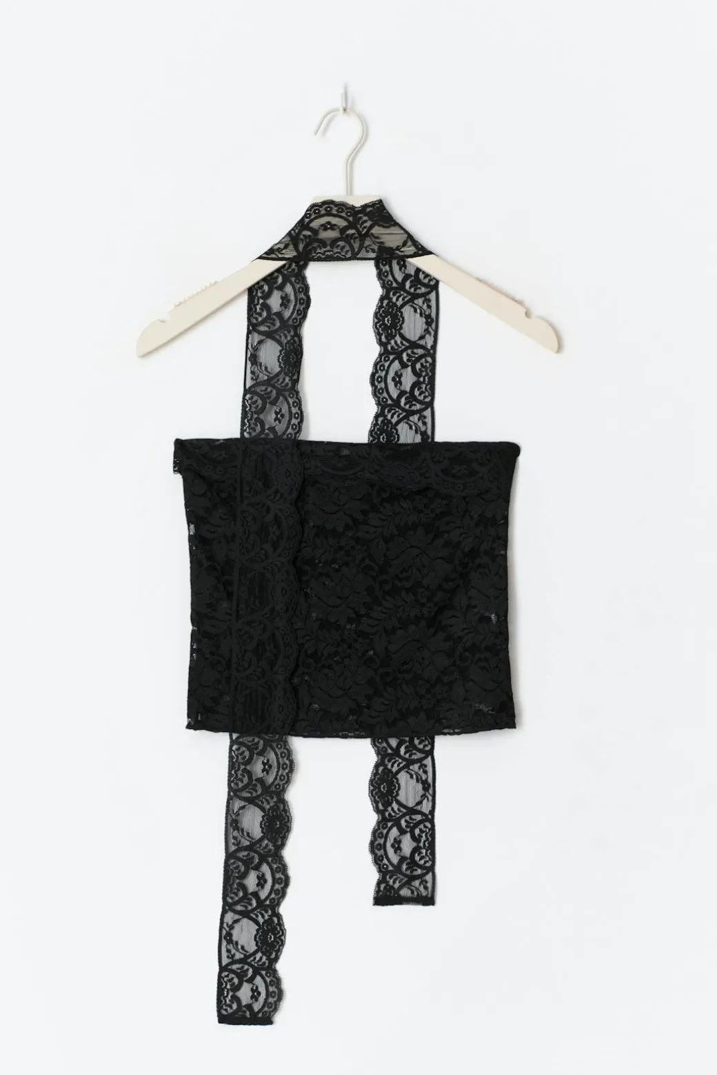 Lace scarf top