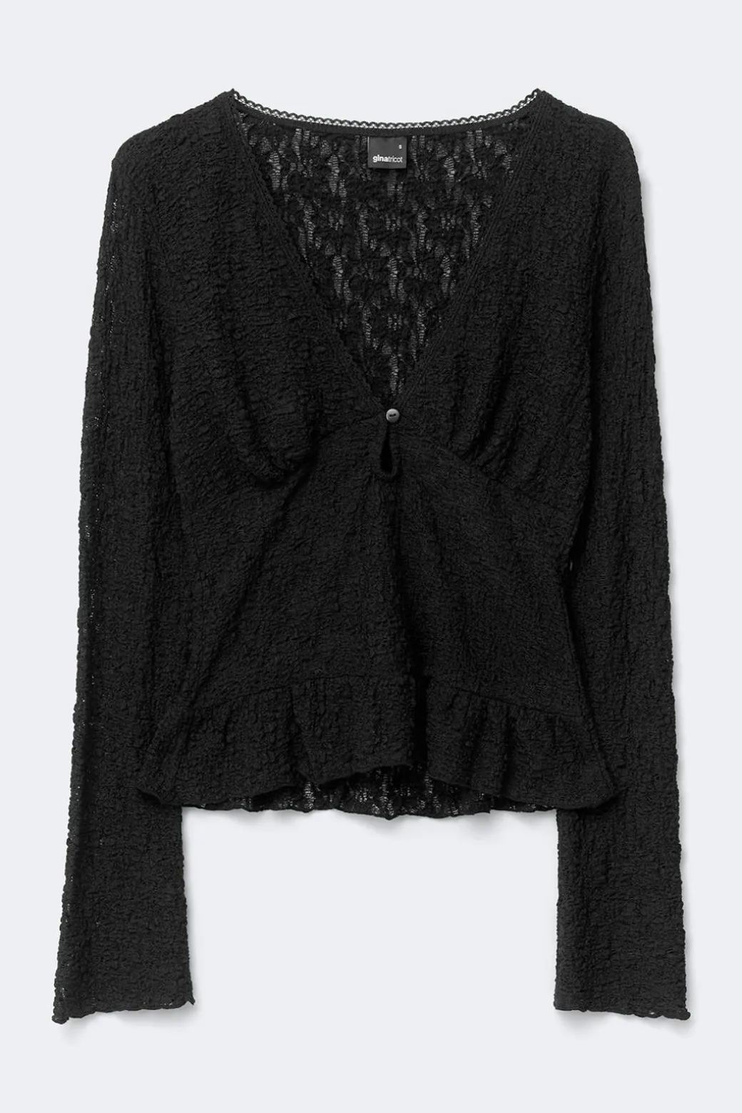 Lace v-neck top