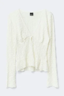Lace v-neck top