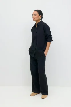 Linen blend shirt