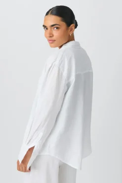 Linen blend shirt