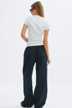 linen blend trousers