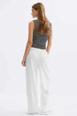 linen blend trousers