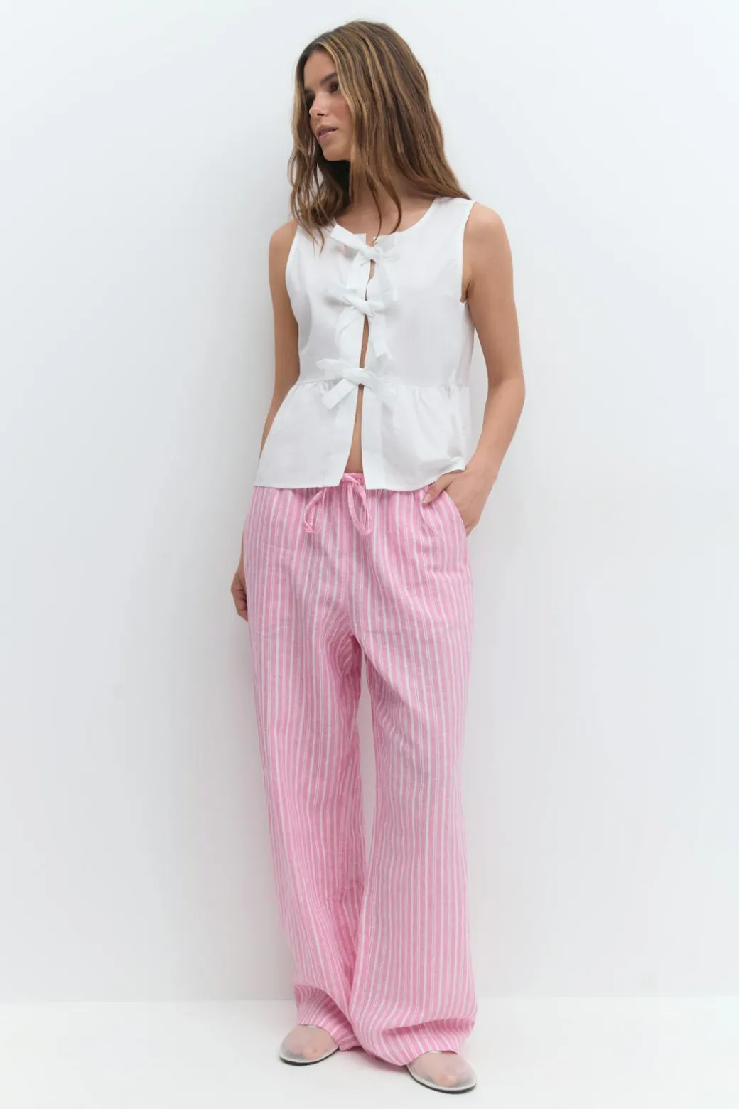 linen blend trousers