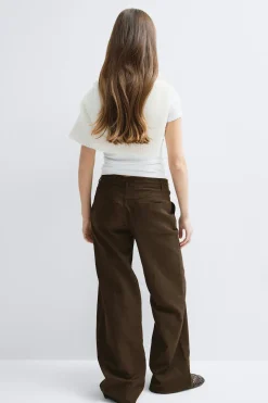 Linen blend trousers