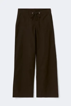 Linen blend trousers