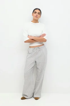 linen blend trousers