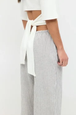 linen blend trousers