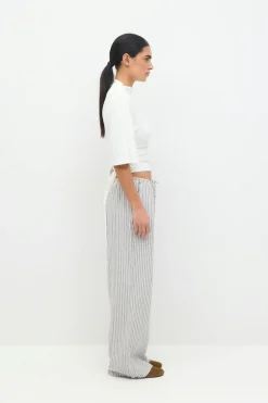 linen blend trousers