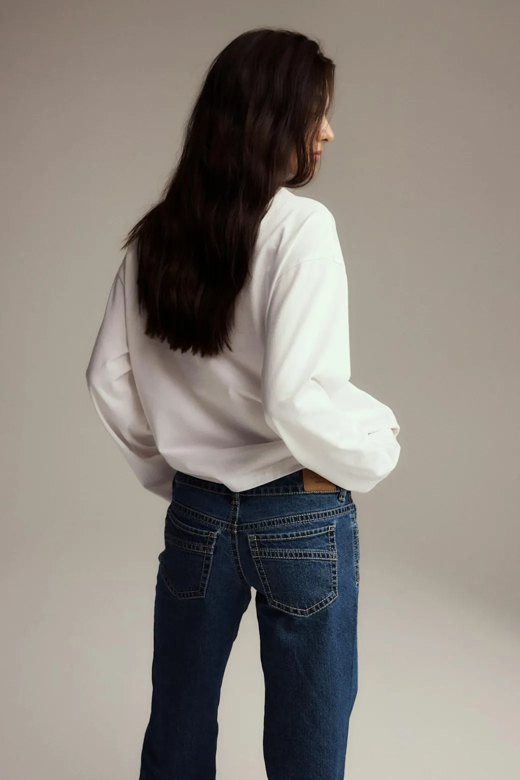 Loose fit long sleeve tee