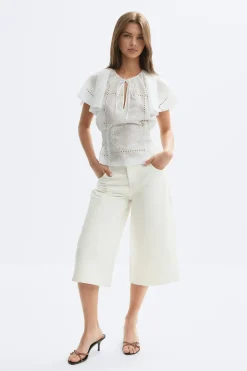 Loose n' luxe denim shorts