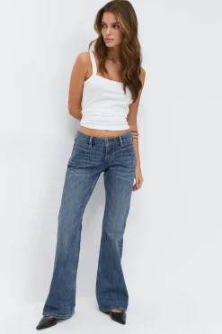 Low flare jeans