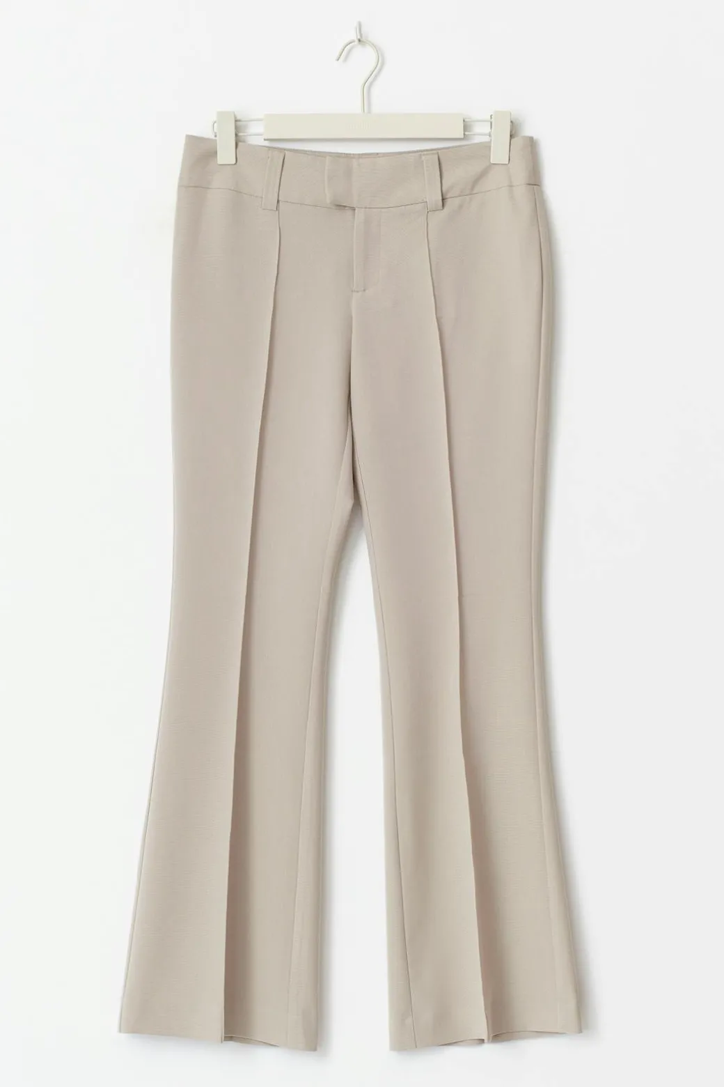 Low waist bootcut trousers