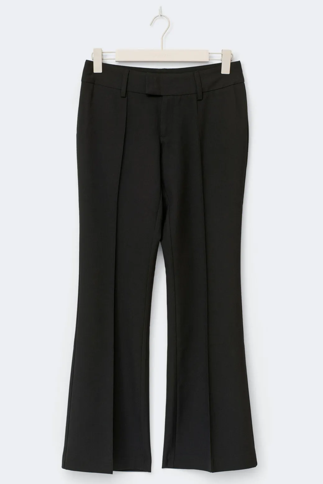 Low waist bootcut trousers