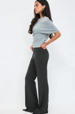 Low waist bootcut trousers