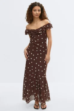 Maxi frill dress