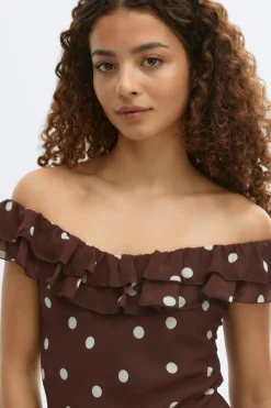 Maxi frill dress