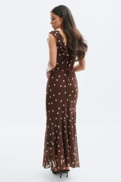 Maxi frill dress