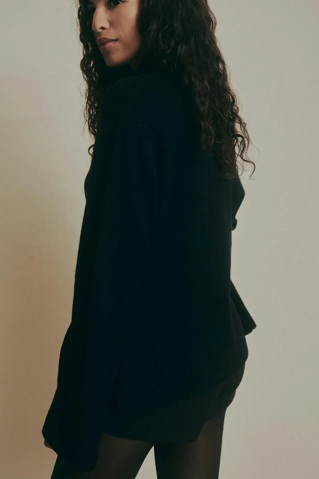 Merino wool knitted cardigan