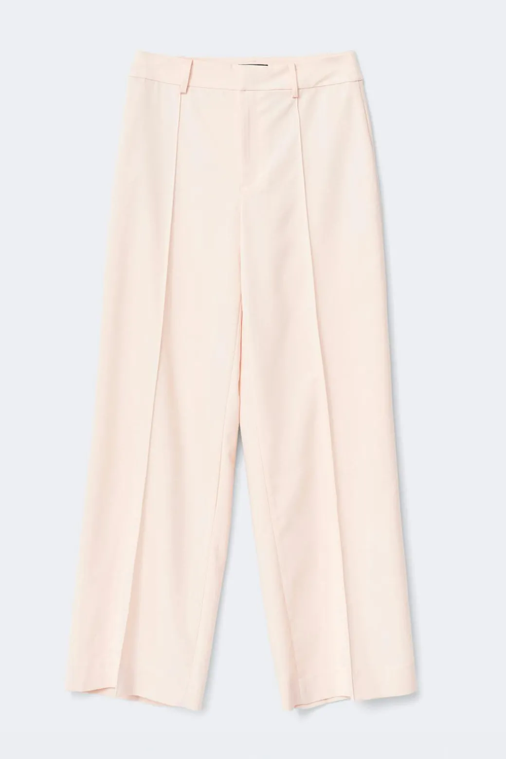 Mid waist wide trousers