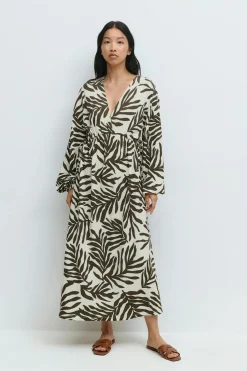 Midi wrap dress