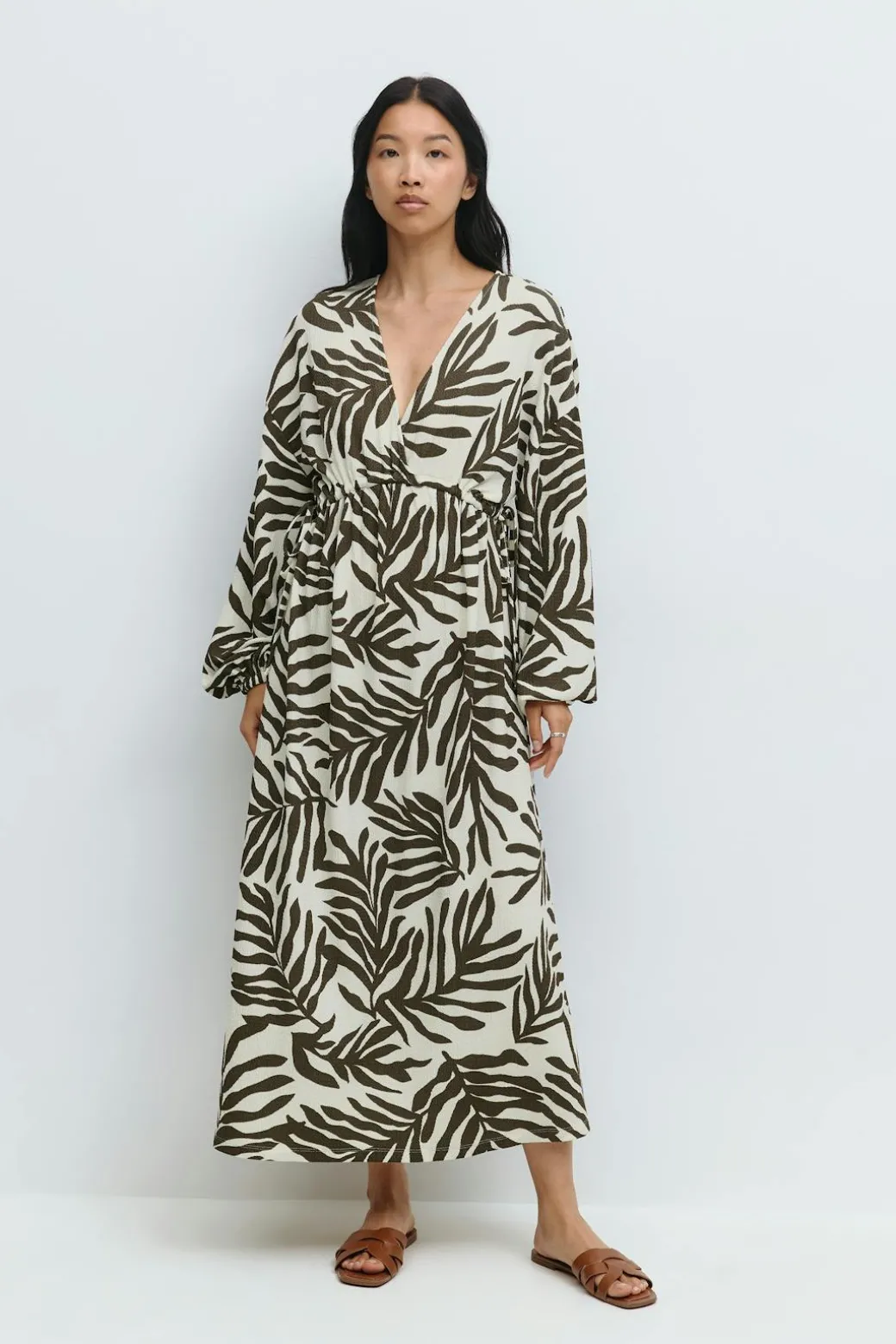 Midi wrap dress