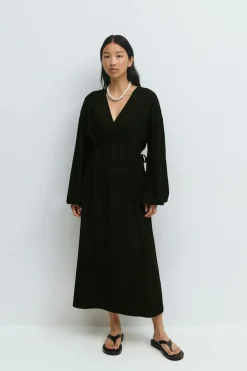 Midi wrap dress