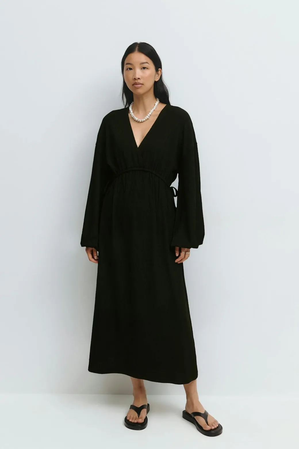 Midi wrap dress
