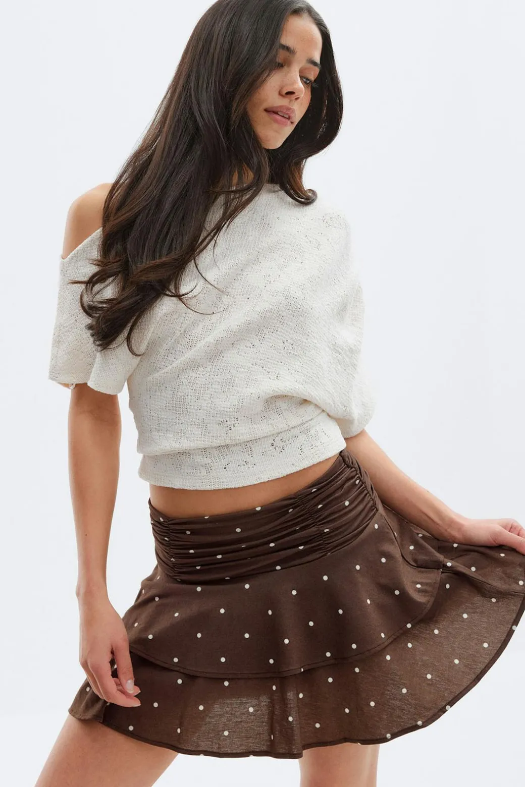 Mini frill skirt