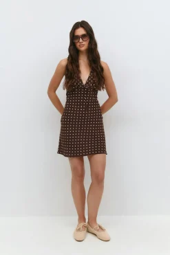 Mini slip dress
