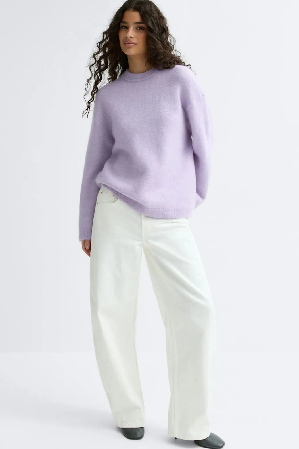Mohair knitted sweater