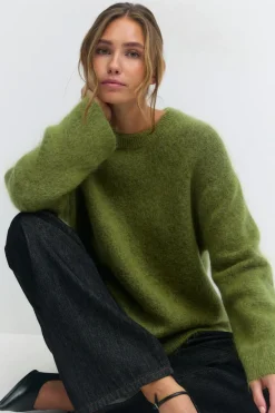 Mohair knitted sweater
