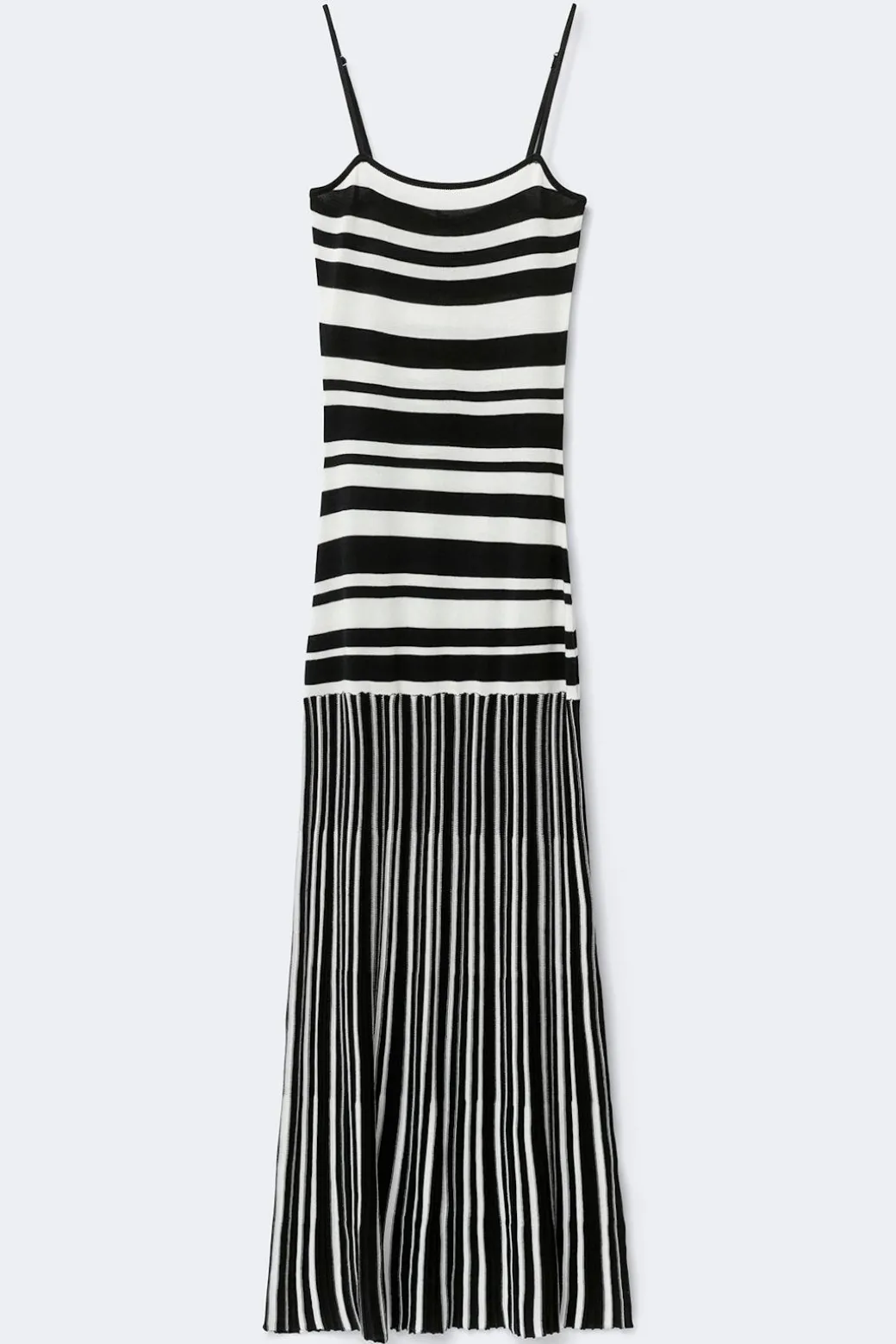 Multistripe knitted dress